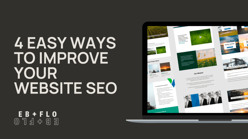 blog cover: 4 Easy Ways To Improve Your Website SEO