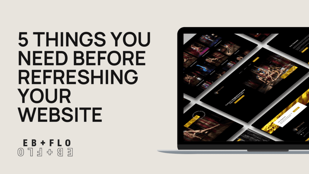 blog cover: 5 Things You Need Before Refreshing Your Website