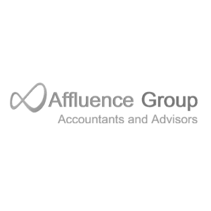 affluence group black and white logo