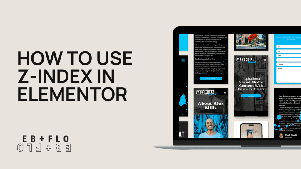 blog cover: How to Use Z-Index in Elementor