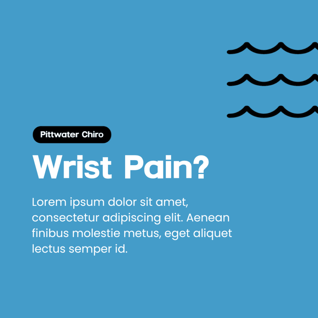 pittwater chiro wrist pain instagram post