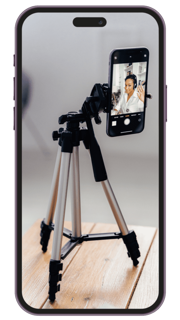 film with tripod